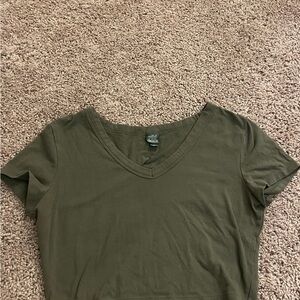 Wild Fable Dark Olive Short Sleeve Tee